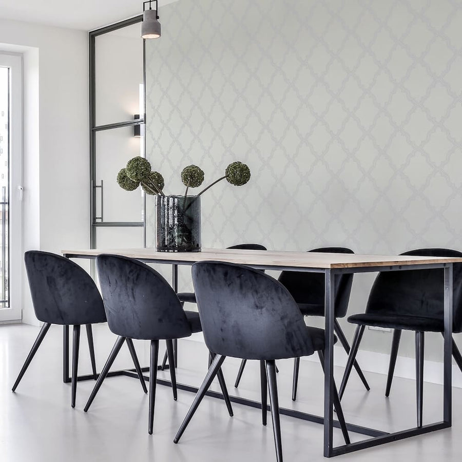 Arthouse Ornate Trellis Grey Wallpaper - 924801
