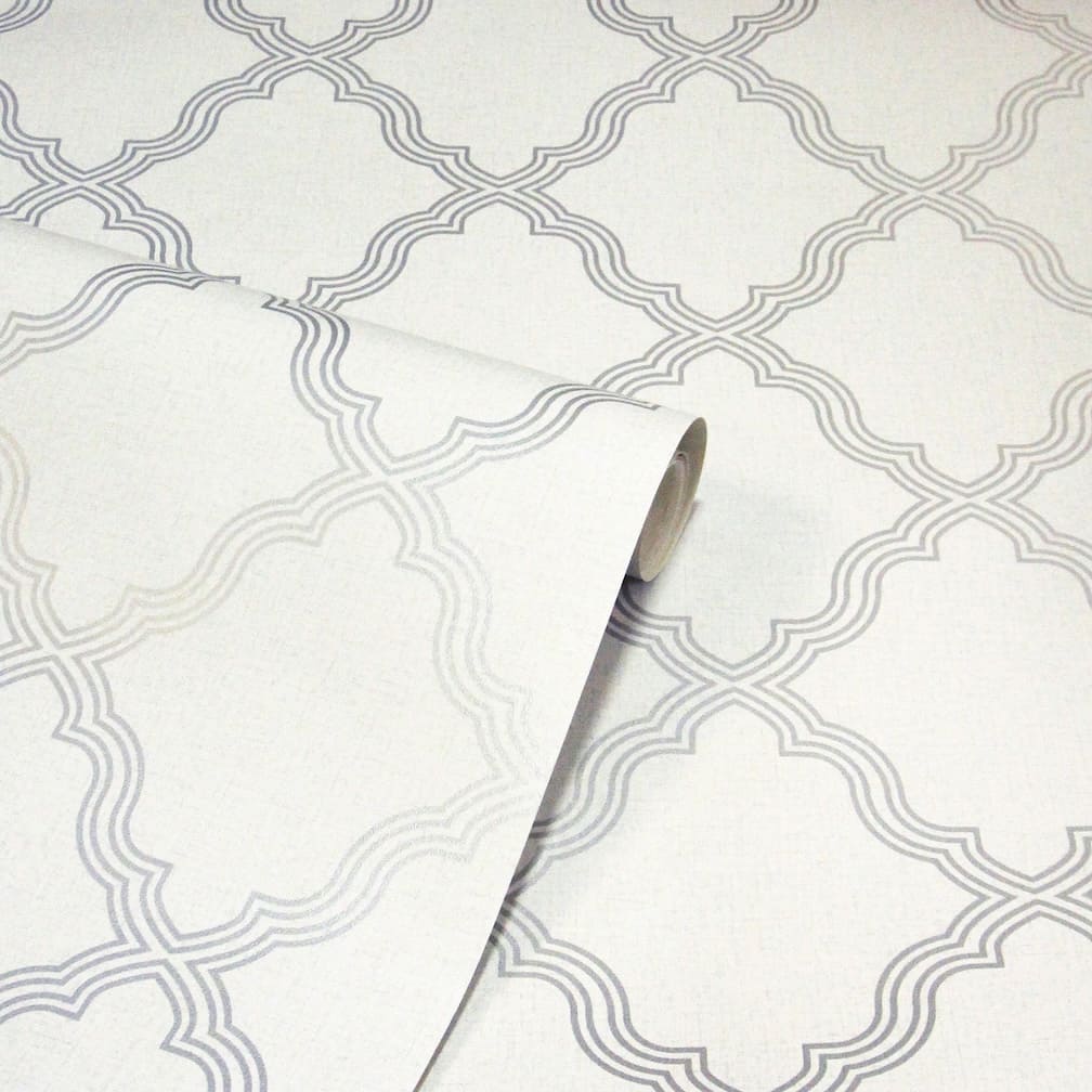 Arthouse Ornate Trellis Grey Wallpaper - 924801