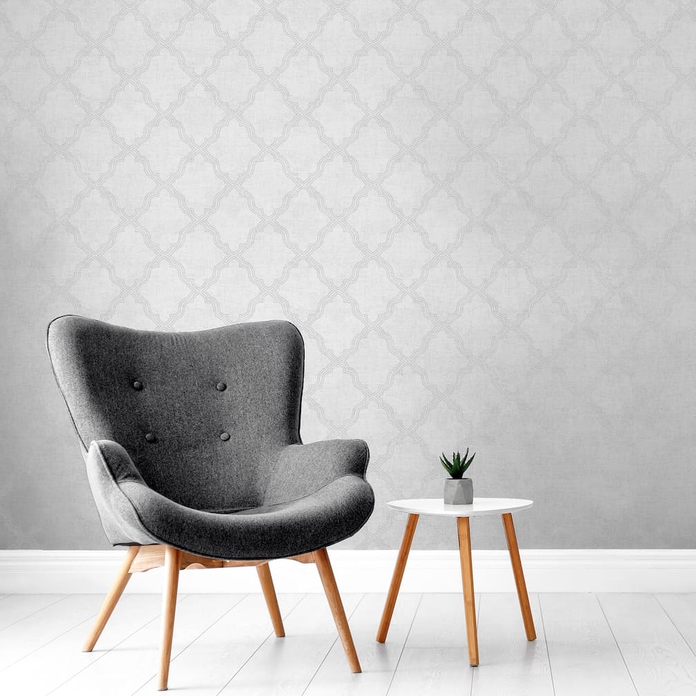 Arthouse Ornate Trellis Grey Wallpaper - 924801