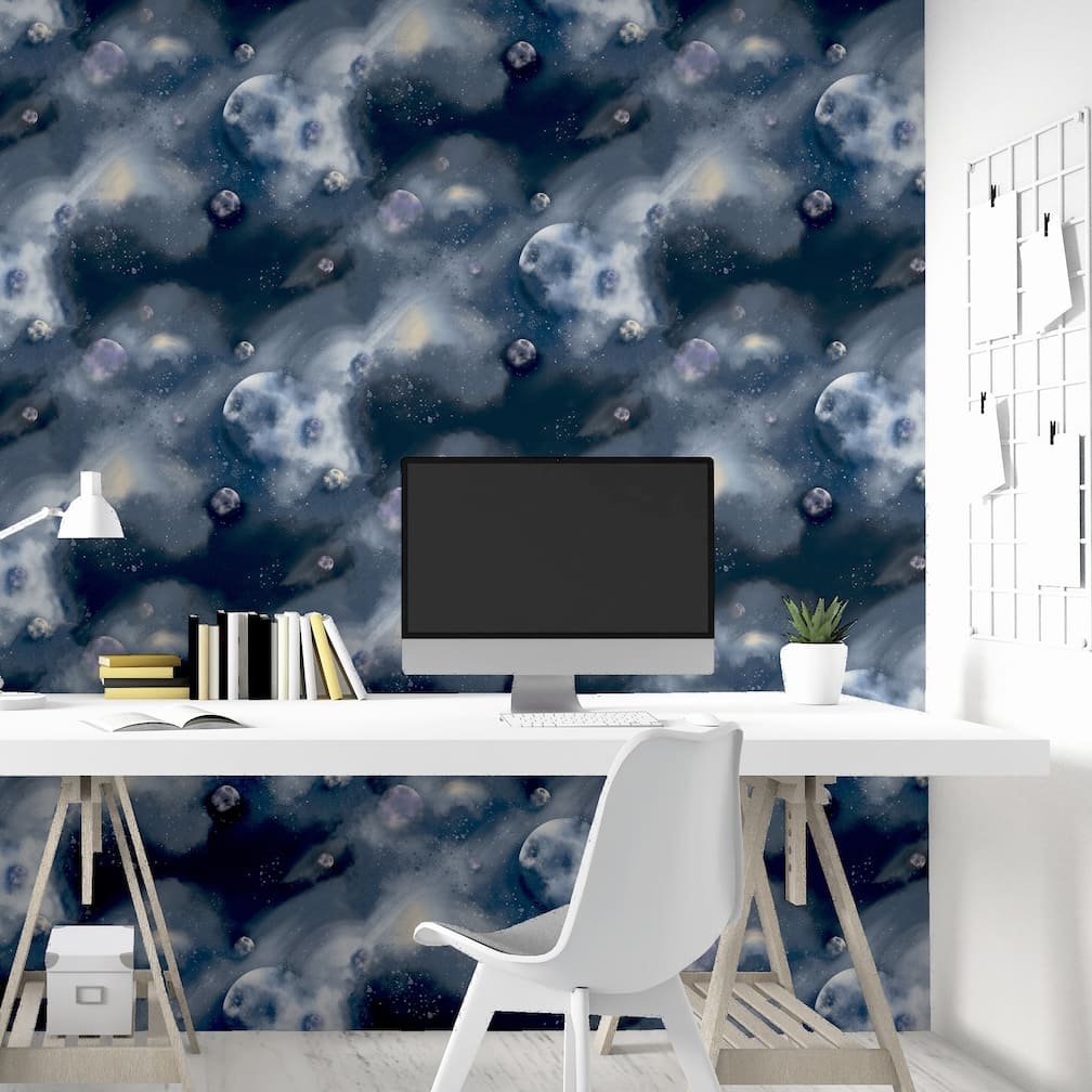  - Arthouse Out of this world Navy Wallpaper - 251903 - Decor Warehouse