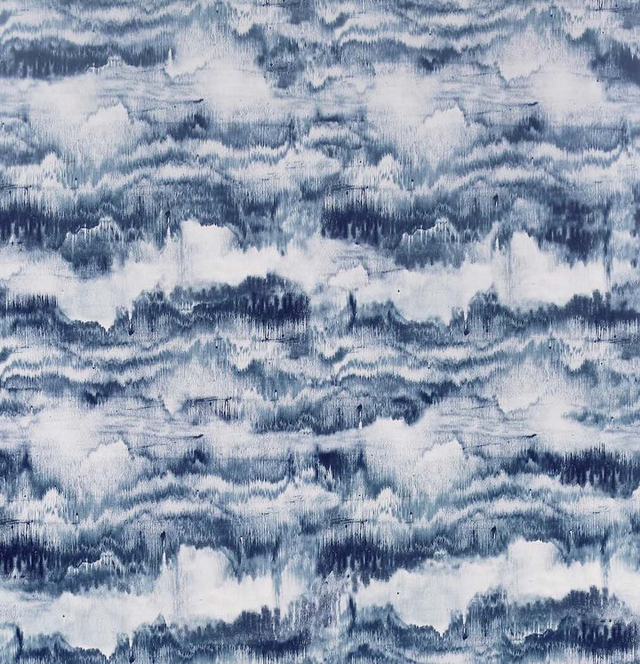 Arthouse Painted Canvas Navy Wallpaper