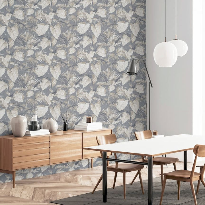  - Arthouse Palm Grove Grey Wallpaper - 298606 - Decor Warehouse