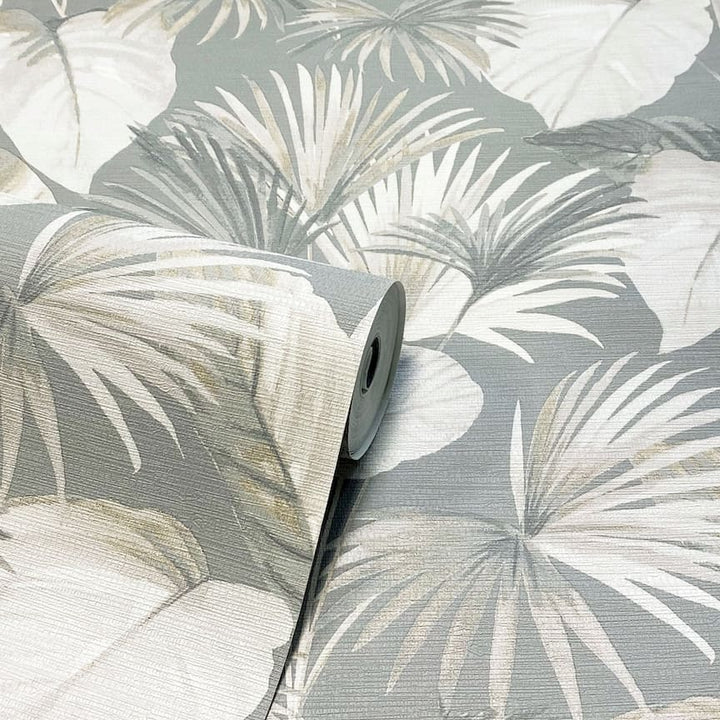  - Arthouse Palm Grove Grey Wallpaper - 298606 - Decor Warehouse