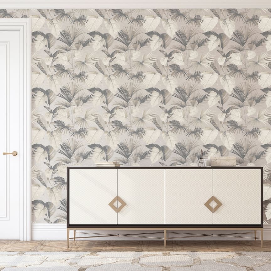  - Arthouse Palm Grove Natural Wallpaper - 298605 - Decor Warehouse