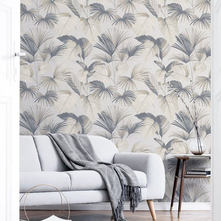  - Arthouse Palm Grove Natural Wallpaper - 298605 - Decor Warehouse