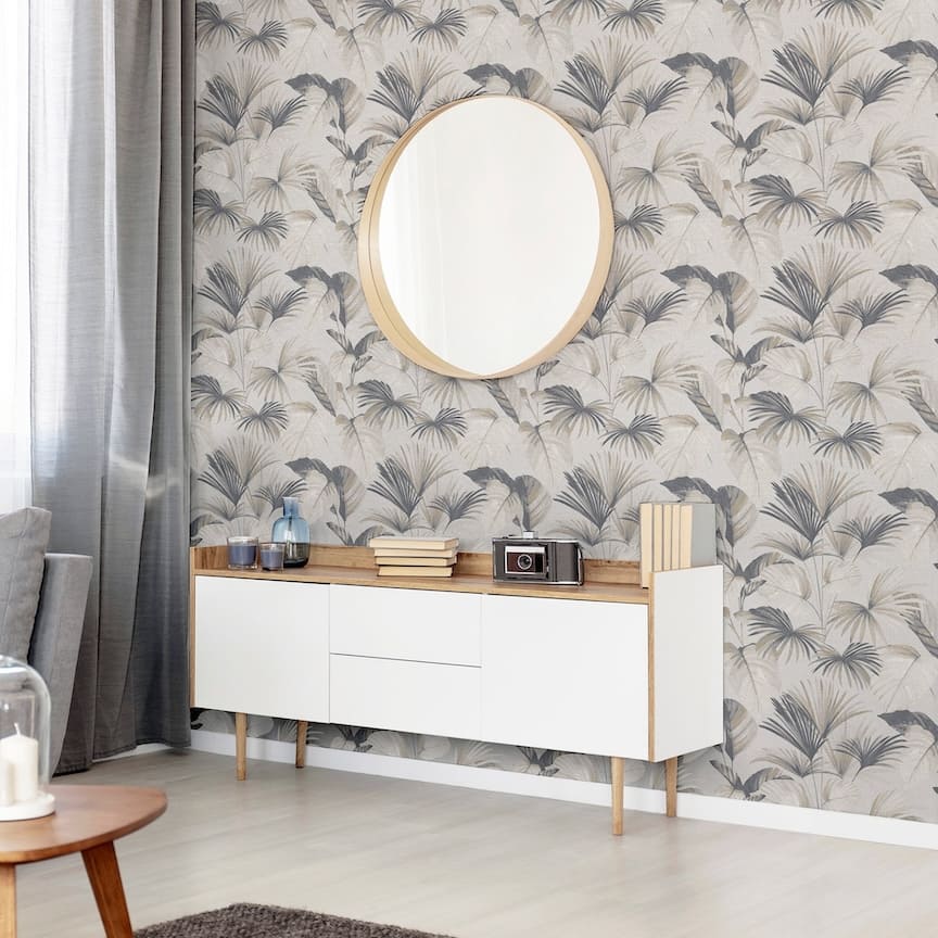  - Arthouse Palm Grove Natural Wallpaper - 298605 - Decor Warehouse