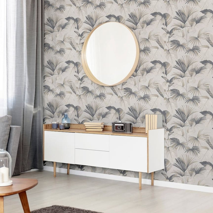  - Arthouse Palm Grove Natural Wallpaper - 298605 - Decor Warehouse