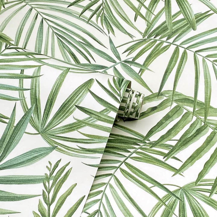  - Arthouse Palm Leaves Green Wallpaper - 923909 - Decor Warehouse