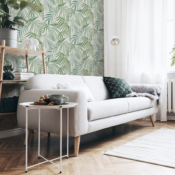 923909 - Arthouse - Arthouse Palm Leaves Green Wallpaper - Decor Warehouse