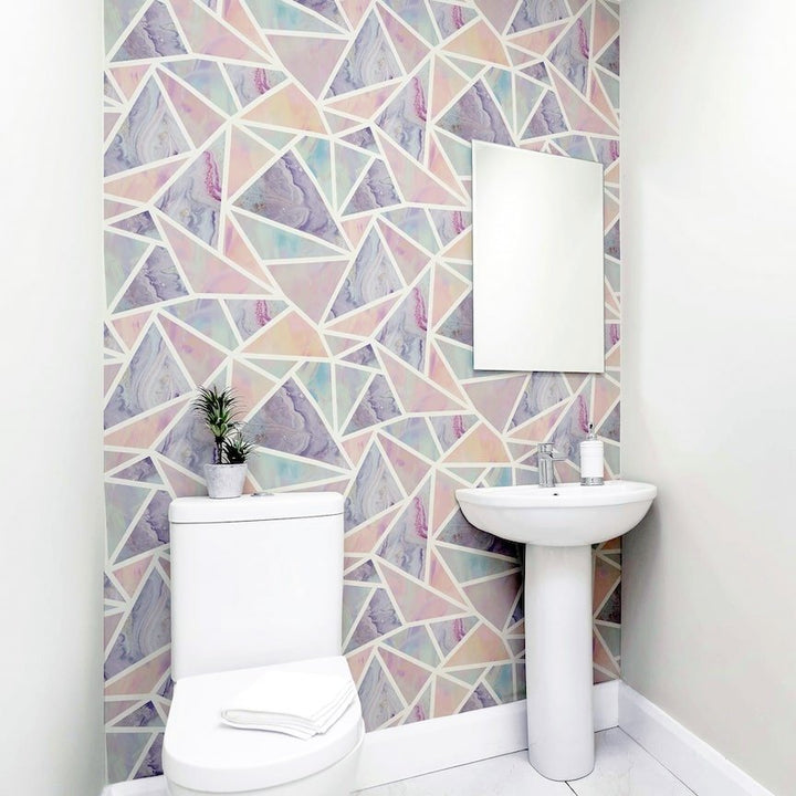  - Arthouse Pastel Geo Multi Wallpaper - 296002 - Decor Warehouse