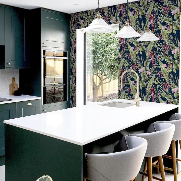 Arthouse Pretty Polly Navy Multi Wallpaper - 297106