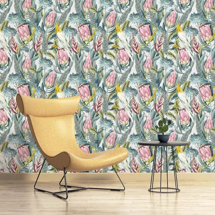  - Arthouse Rainforest Escape Green Pink Wallpaper - 297905 - Decor Warehouse