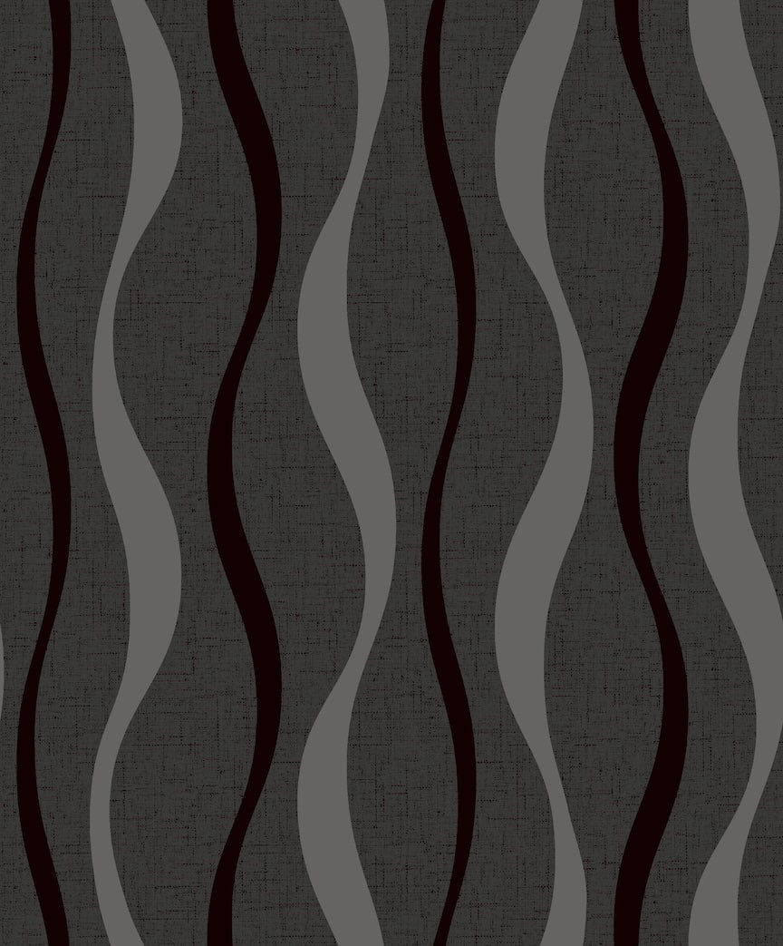  - Arthouse Ribbon Geo Black Wallpaper - 924502 - Decor Warehouse