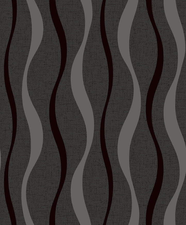 - Arthouse Ribbon Geo Black Wallpaper - 924502 - Decor Warehouse