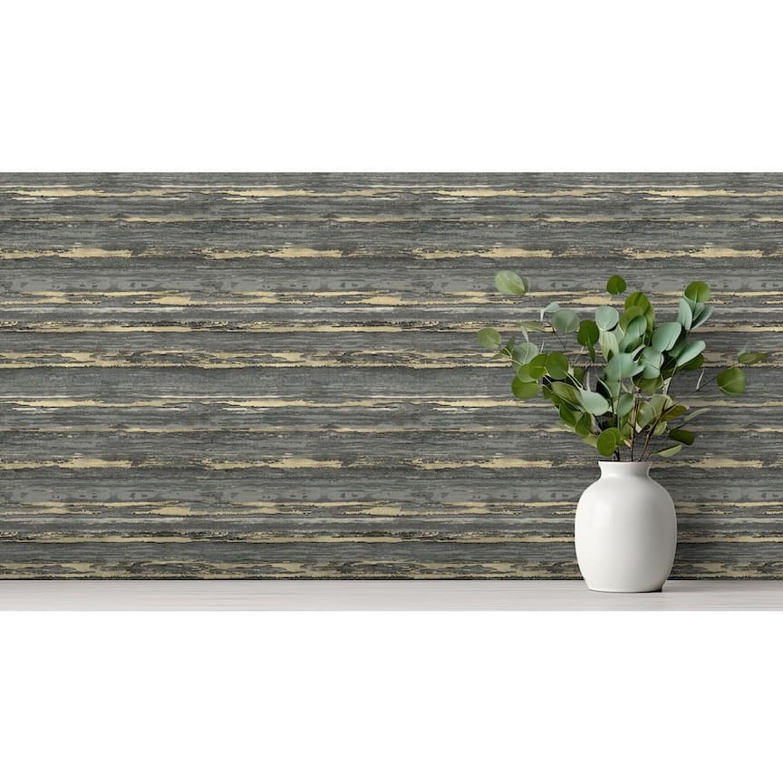  - Arthouse Sahara Black / Champagne Wallpaper - 100177AH - Decor Warehouse