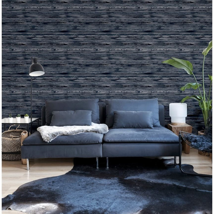  - Arthouse Sahara Denim Blue Wallpaper - 297700 - Decor Warehouse