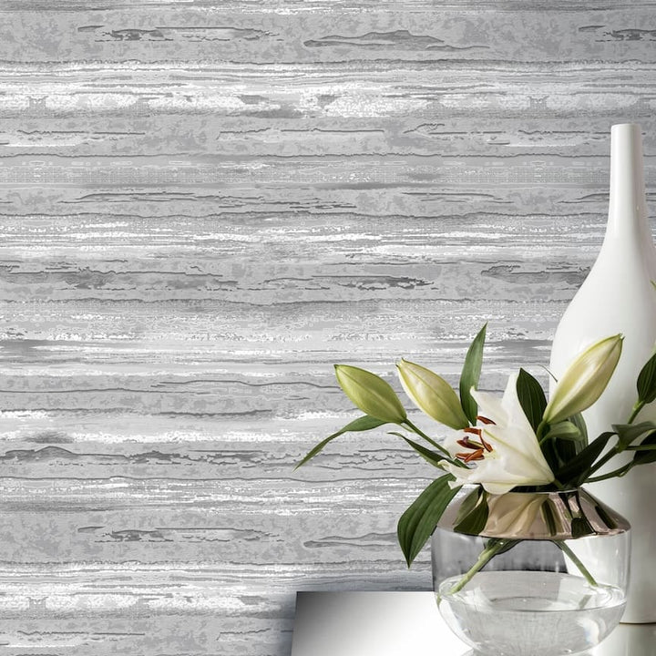  - Arthouse Sahara Silver Wallpaper - 297703 - Decor Warehouse