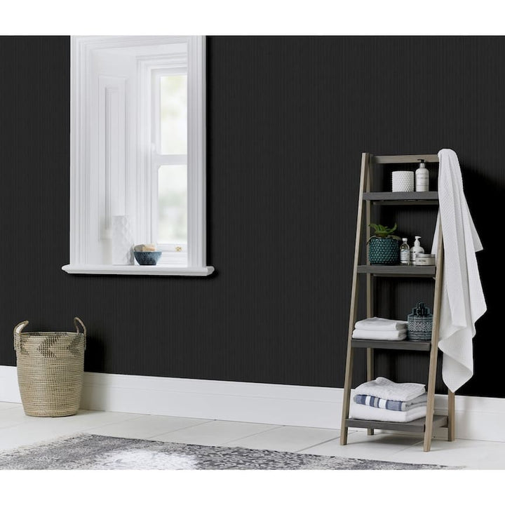 Arthouse Silk Cascade Charcoal Wallpaper - 100105AH