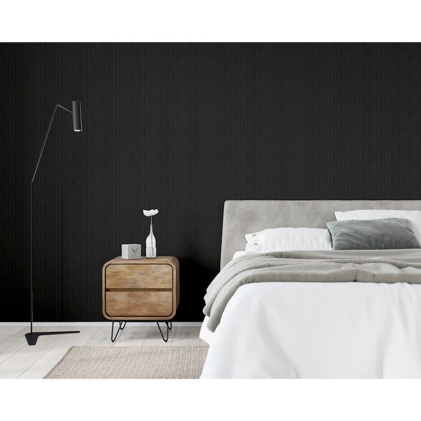 Arthouse Silk Cascade Charcoal Wallpaper - 100105AH