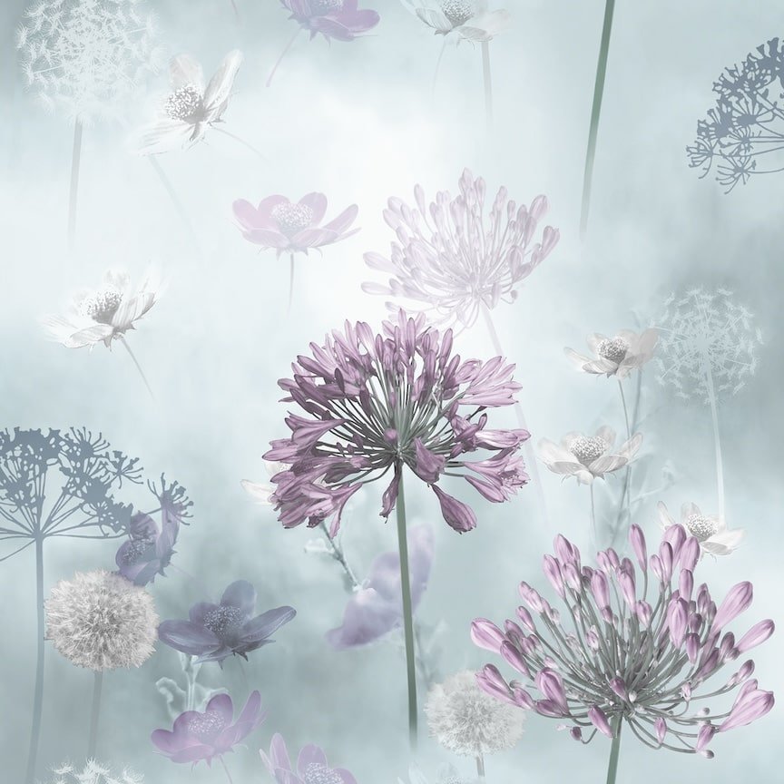  - Arthouse Spring Meadow Duck Egg Wallpaper - 697400 - Decor Warehouse