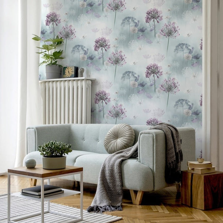  - Arthouse Spring Meadow Duck Egg Wallpaper - 697400 - Decor Warehouse