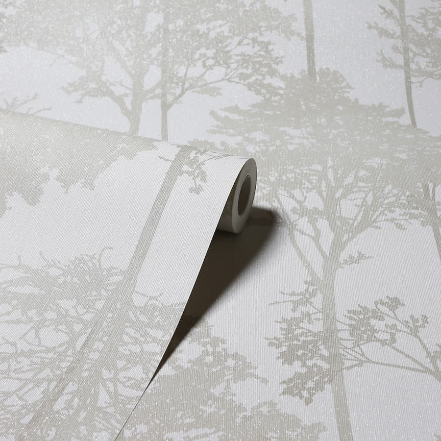  - Arthouse Stardust Tree Neutral Wallpaper - 296102 - Decor Warehouse