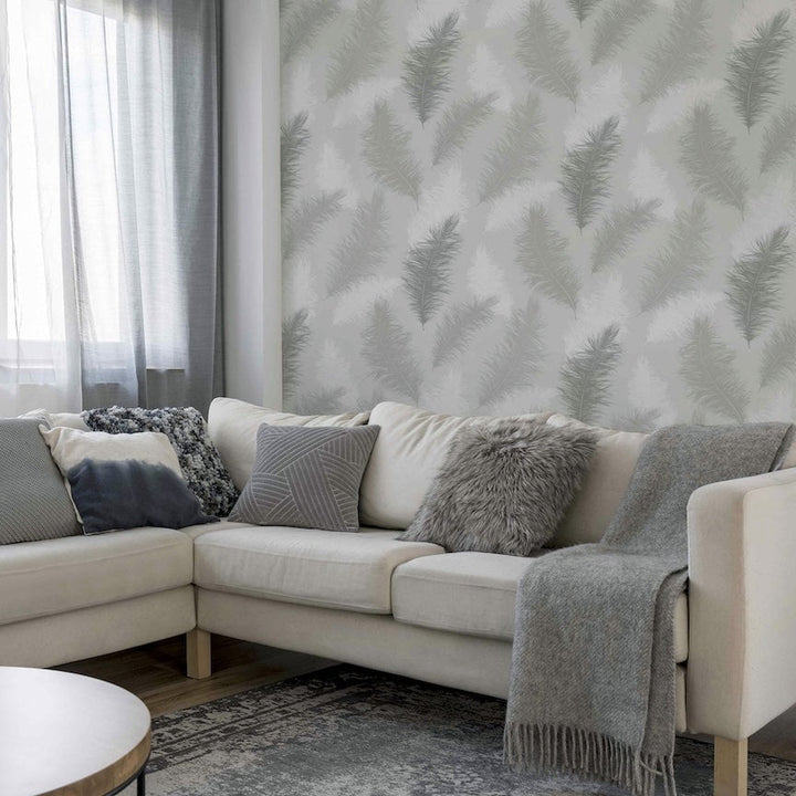 901705 - Arthouse - Arthouse Sussurro Grey Wallpaper - Decor Warehouse