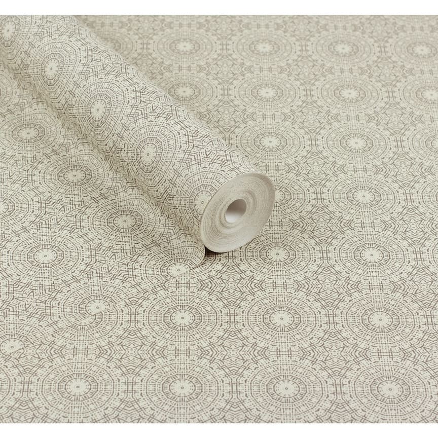  - Arthouse Symmetrical Chic Champagne and Silver Wallpaper - 100116AH - Decor Warehouse