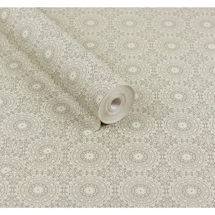  - Arthouse Symmetrical Chic Champagne and Silver Wallpaper - 100116AH - Decor Warehouse