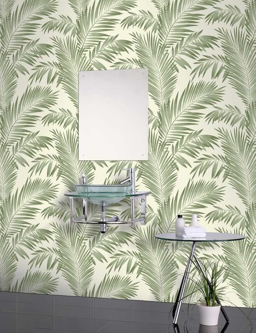  - Arthouse Tropical Palm Green Wallpaper - E906802 - Decor Warehouse