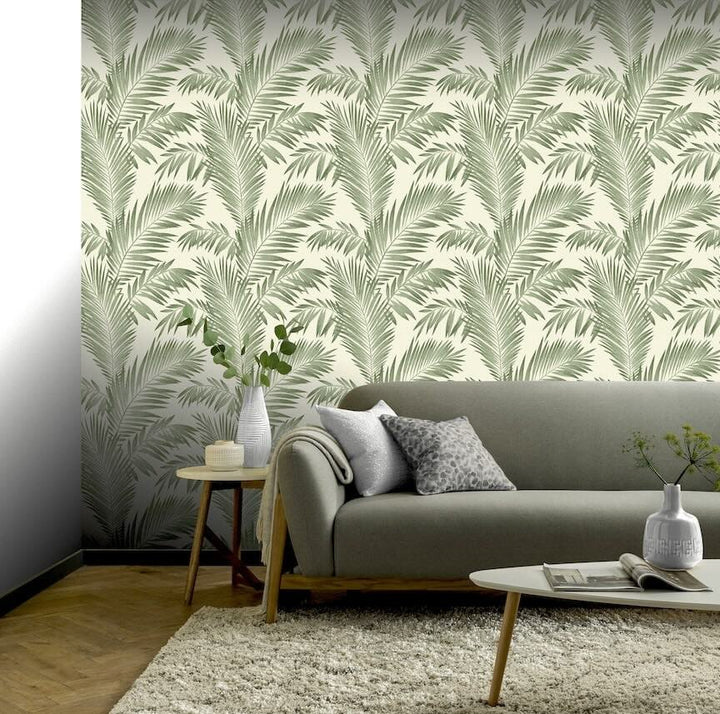  - Arthouse Tropical Palm Green Wallpaper - E906802 - Decor Warehouse