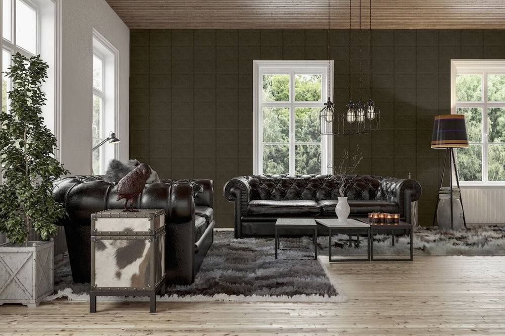 Arthouse Urban Block Espresso Wallpaper - 100091AH