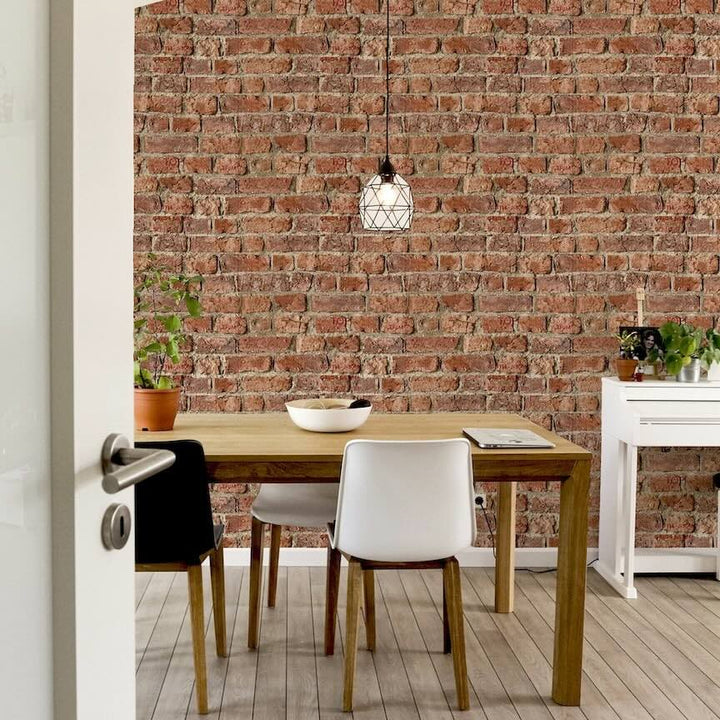  - Arthouse Urban Brick Red Wallpaper - 696600 - Decor Warehouse
