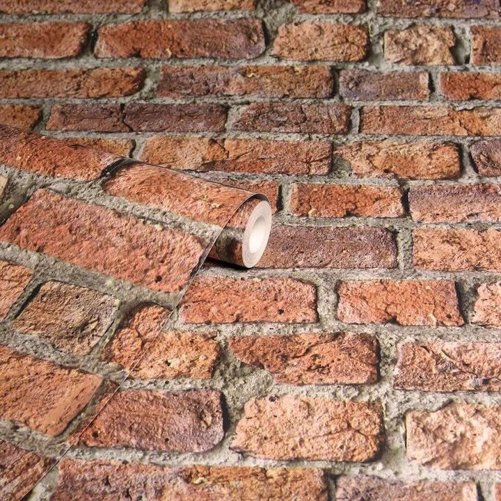  - Arthouse Urban Brick Red Wallpaper - 696600 - Decor Warehouse