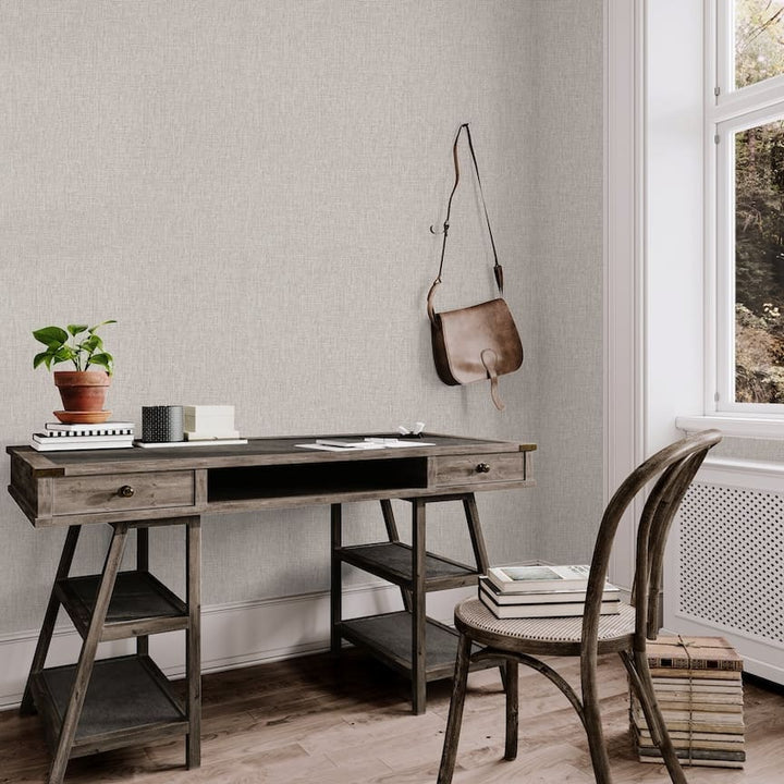 100120AH - Arthouse - Arthouse Urban Weave Warm Grey Wallpaper - Decor Warehouse