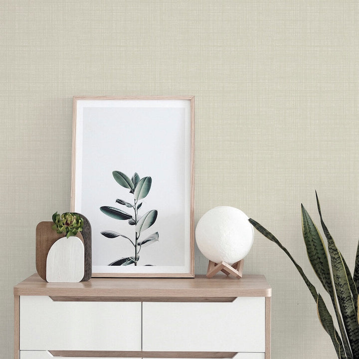  - Arthouse Weave Texture Neutral Wallpaper - 946003 - Decor Warehouse