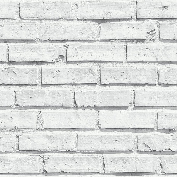 623004 - Arthouse - Arthouse White Brick Wallpaper - Decor Warehouse
