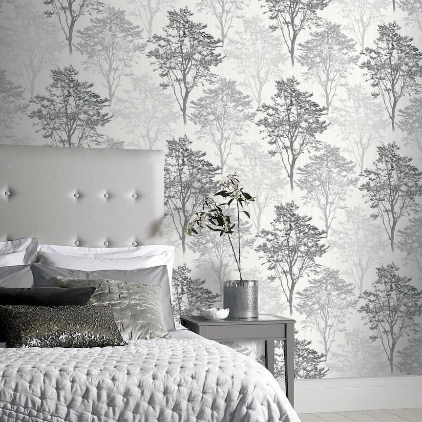 Arthouse Wildwood Mono Wallpaper - 259502
