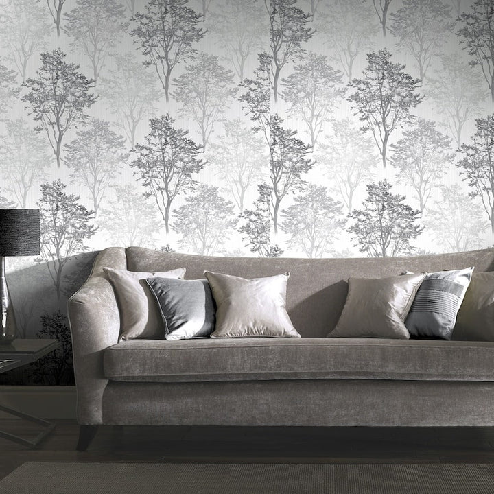 Arthouse Wildwood Mono Wallpaper - 259502