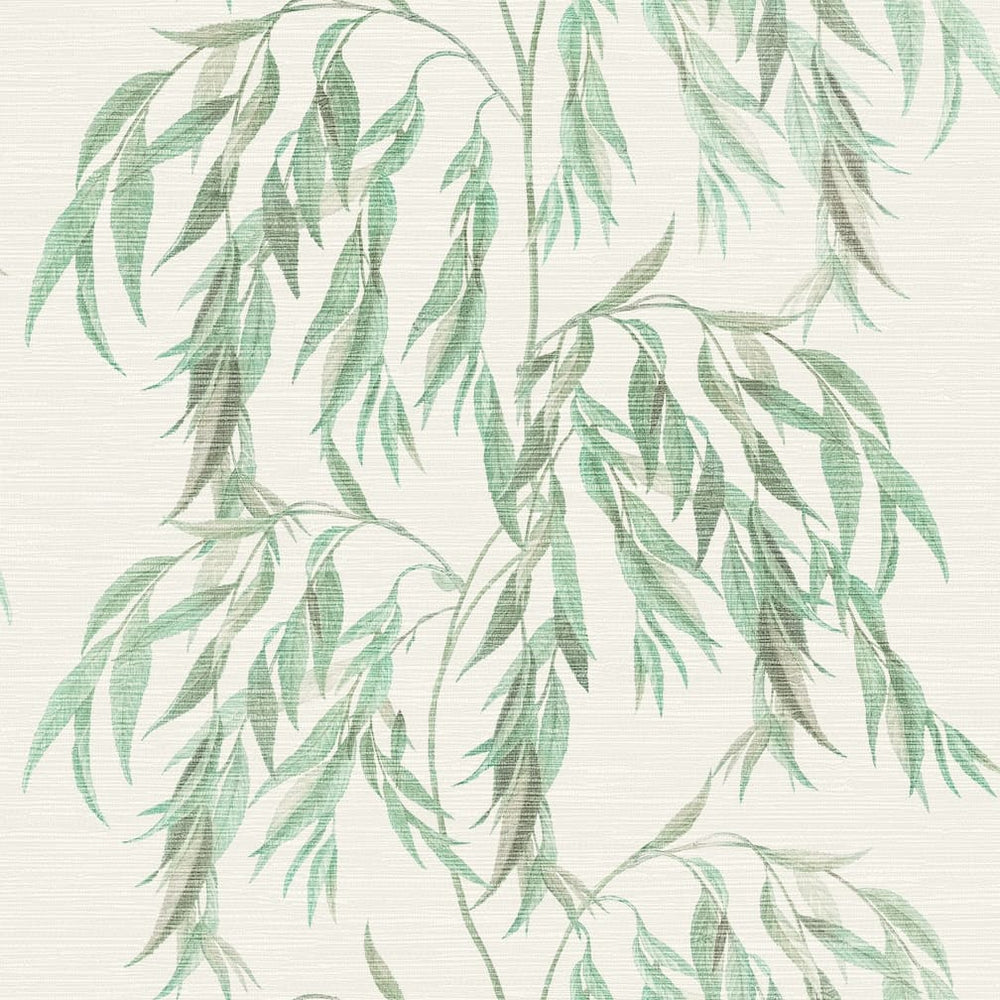  - Arthouse Willow Tree White and Green Wallpaper - 925503 - Decor Warehouse