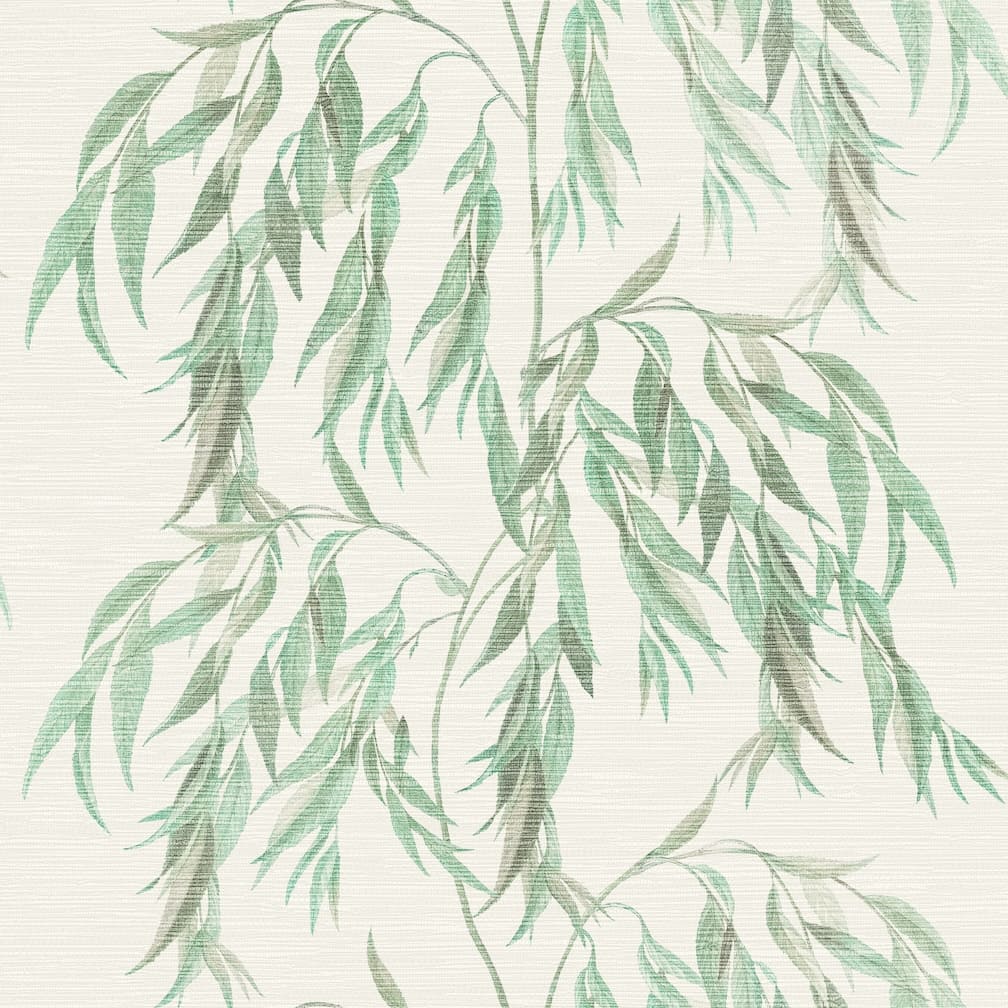  - Arthouse Willow Tree White and Green Wallpaper - 925503 - Decor Warehouse
