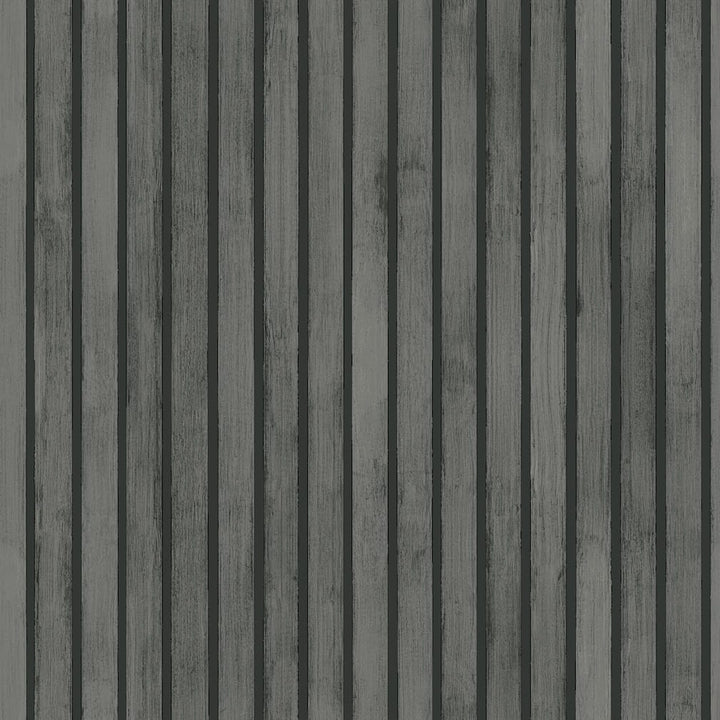 923801 - Arthouse - Arthouse Wood Slats Charcoal Grey Wallpaper - Decor Warehouse