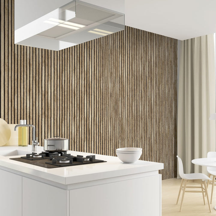  - Arthouse Wood Slats Natural Wallpaper - 923800 - Decor Warehouse