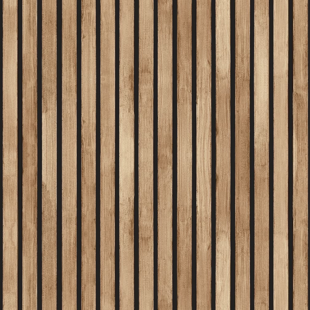 Arthouse Wood Slats Natural Wallpaper - 923800