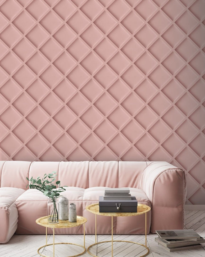  - Arthouse Wood Trellis Pink Wallpaper - E100325AH - Decor Warehouse