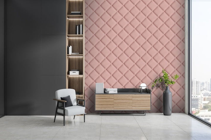- Arthouse Wood Trellis Pink Wallpaper - E100325AH - Decor Warehouse