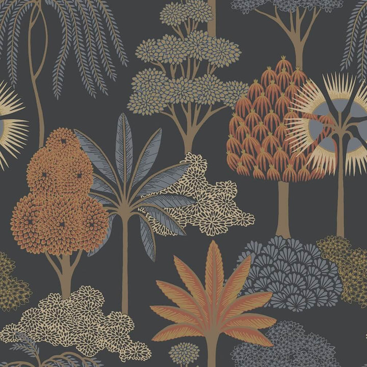 Belgravia Akiko Floral Blue Wallpaper - 2330