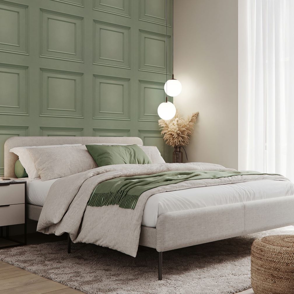 Belgravia Amara Panel Sage Wallpaper - 7400