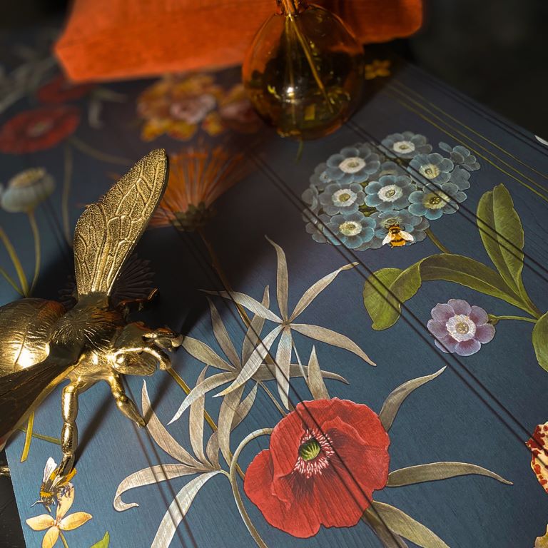 Belgravia Botanist Blue Multi Wallpaper - 4771