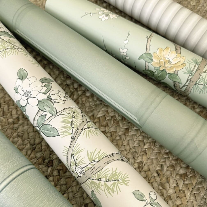 Belgravia Bridget Floral Sage Wallpaper - 752